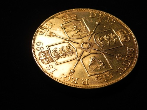 1889 SILVER GREAT BRITAIN 4 SHILLING DOUBLE FLORIN VICTORIA Proof Like BB203 - Picture 4 of 4