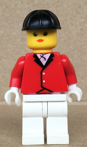 LEGO ®-Minifigur City Town Paradisa Frau rote Jacke Reiterin Set 6419 - par014 - Bild 1 von 2