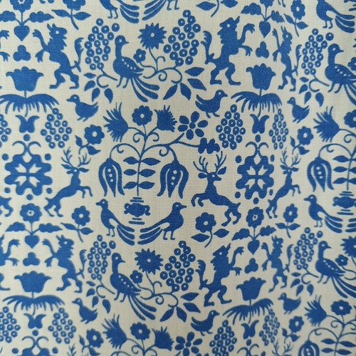 Vintage Wrap Skirt Womens S/M White Blue Heart Deer Cottage Prairie Tie Waist - Picture 10 of 20