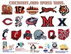 Cincinnati-OHIO,Bearcats,Bengals,REDS,Miami,Xavier Patches Embroidered,iron ,sew