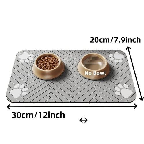 Rutschfeste Hundefuttermatte Saugfähig Hund Futternapf Matte Haustier Tischset für Zuhause Neu - Bild 10 von 12