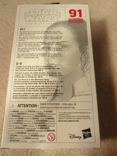 Hasbro Star Wars The Black Series Rey & D-O White Box #91 6" figure MISB - Picture 2 of 2
