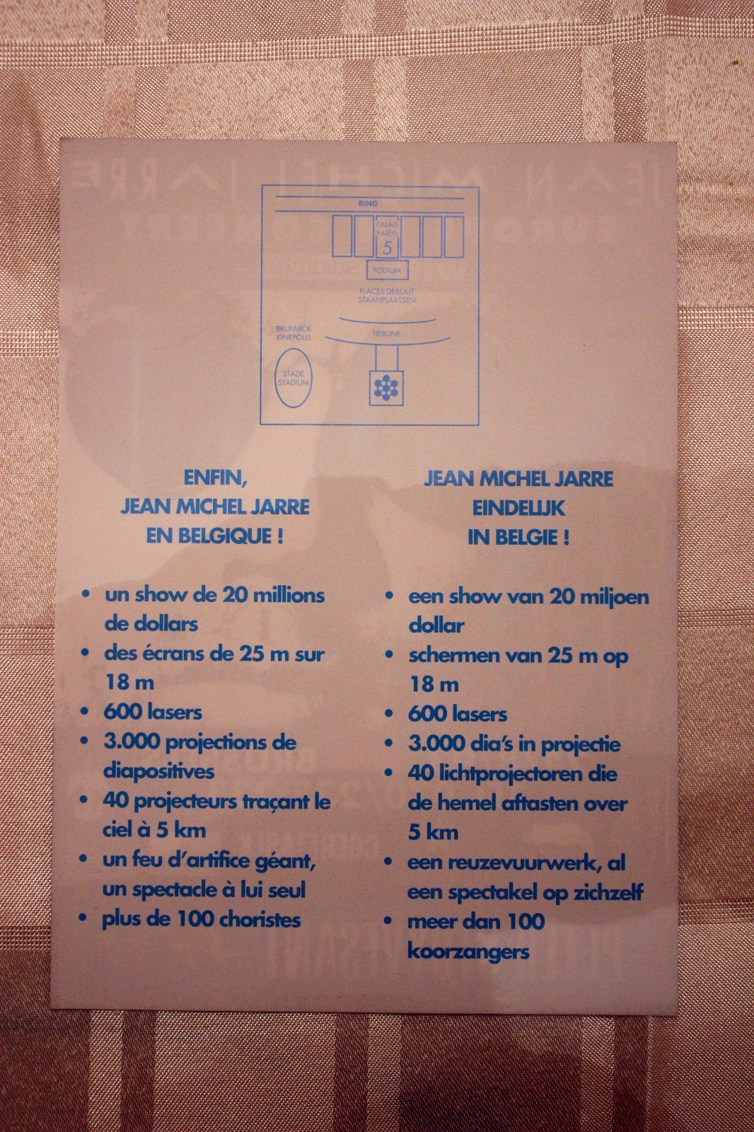 Jean Michel Jarre - Europe In Concert - Brussels - Flyer 1993 - Afbeelding 2 van 4