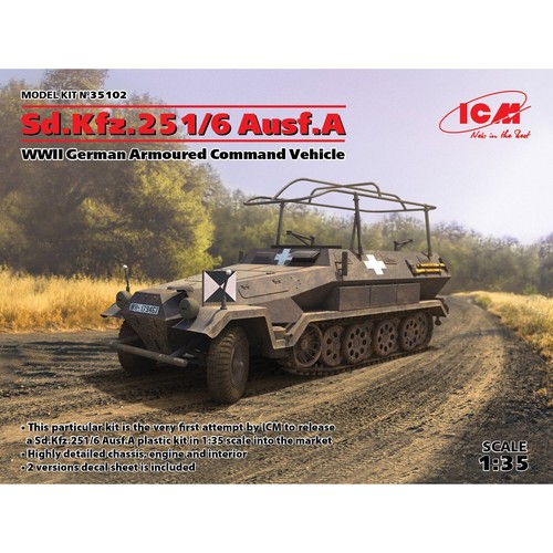 ICM 35102 Scale model kit 1:35 Sd.Kfz.251/6 Ausf.A, WWII German Armoured Command - Picture 18 of 18