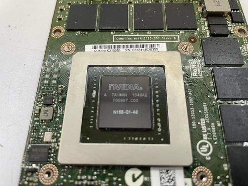 DELL nVIDIA Quadro K3100M Video Card 4 GB | 6JT04 - Picture 2 of 4