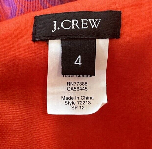 J.Crew Size 4 Ella Strapless Dress Black Label Paisley CORSET Zip Lined SEXY - Picture 6 of 7