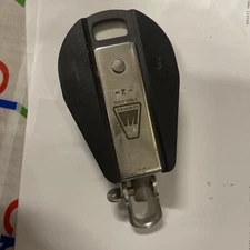 LEWMAR SWIVEL BLOCK 9297 SINGLE SIZE 2 ALUMINUM SHEAVE WIRE