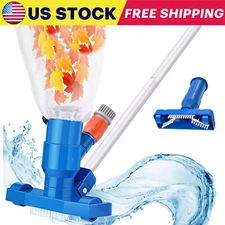 Handheld Vacuum Swimming Pool Jet Cleaner 5Section Pole Ground Spa Pond Fountain