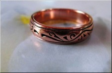Solid Copper Ring Thick Band CTR1885 Available in sizes 6, 7 and 10.
