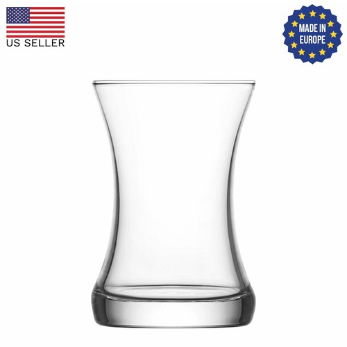 Türkische Teegläser 6er Set, traditionelle kristallklare Glas Teetassen 6 Unzen - Bild 6 von 8