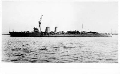 British Royal Navy Battleship HMS Canterbury SHIPPING NAVAL OLD PHOTO