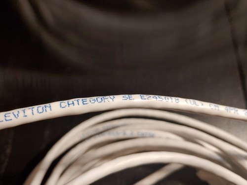 Leviton Cat 5E E245018 25' Cable - White - Afbeelding 7 van 10
