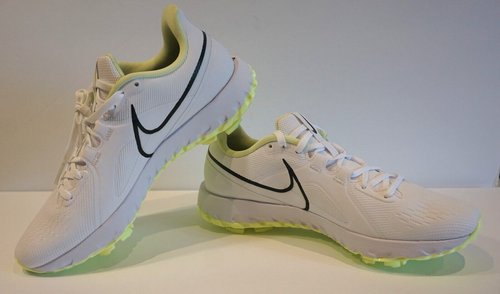 Nike React Infinity Pro CT6620-109 Golf Shoes White Barely Volt Men Size 8.5 - Picture 9 of 11