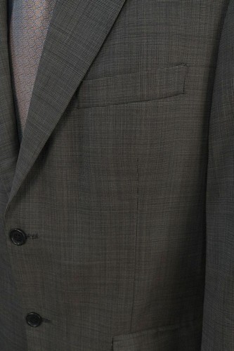 GIANFRANCO RUFFINI Size 40R 100% Wool Men Blazer Jacket Sport Coat BLACK - Picture 7 of 12