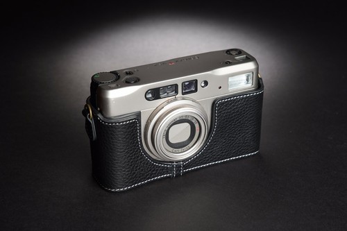 Genuine Real Leather Half Camera Case Bag Cover para Contax TVS ii Film Camera - Imagen 11 de 34