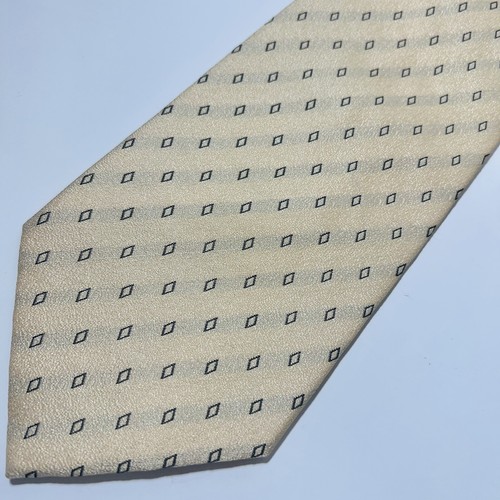 Corbata de seda texturizada Andrew's Ties Taupe con diamantes grises 60,5x4"" nueva sin etiquetas - Imagen 11 de 13