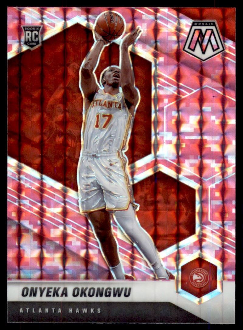 Onyeka Okongwu 2020-21 Panini Mosaic Rookie Pink Camo Prizm Card RC #225 Atlanta
