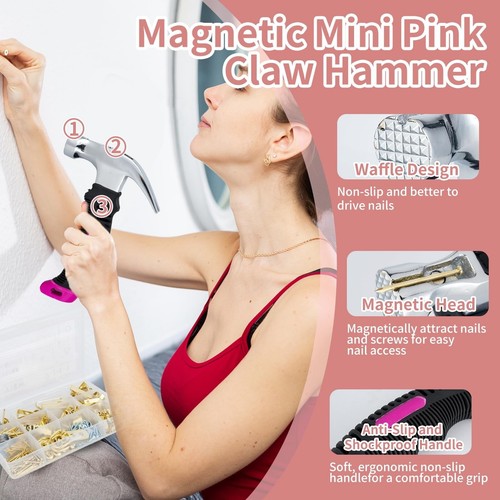 Picture Hanging Kit Tool, 352pcs Hanging Hardware with Heavy Duty Frame Hooks... - Picture 7 of 9