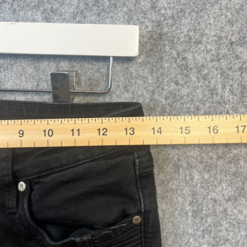 Represent Mens Jeans W28 L32 Slim Skinny Distressed Biker Black Stretch Designer - Picture 7 of 15