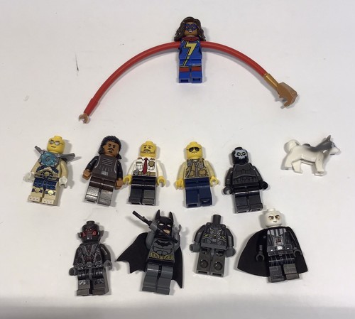 LEGO Mini Figure 11 From Different Set Star Wars Miss Marvel Batman Larval City - Picture 3 of 5