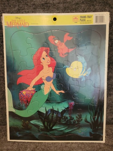 Vintage Disney's THE LITTLE MERMAID 2 Frame-Tray Puzzles - Picture 4 of 5