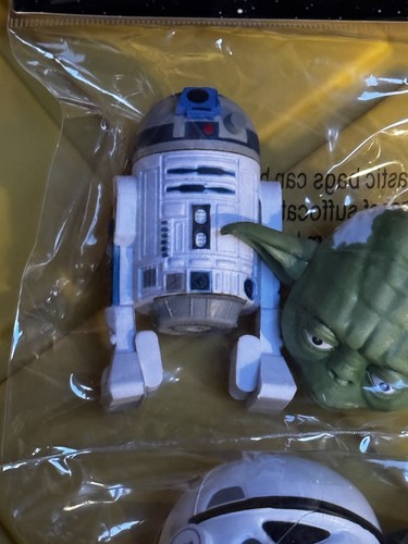 Disney Star Wars Antena Topper Paquete de 4 Storm Trooper, Yoda, R2D2, Boba Fett Raro - Imagen 3 de 11