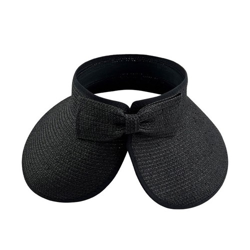 Foldable Wide Brim Sun Visor Hat Straw Roll-Up Summer Hat 2024 100% new - Picture 15 of 17
