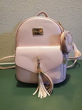 Mini Backpack Purse for Girls Teens Women Purses Pink with Cat coin purse