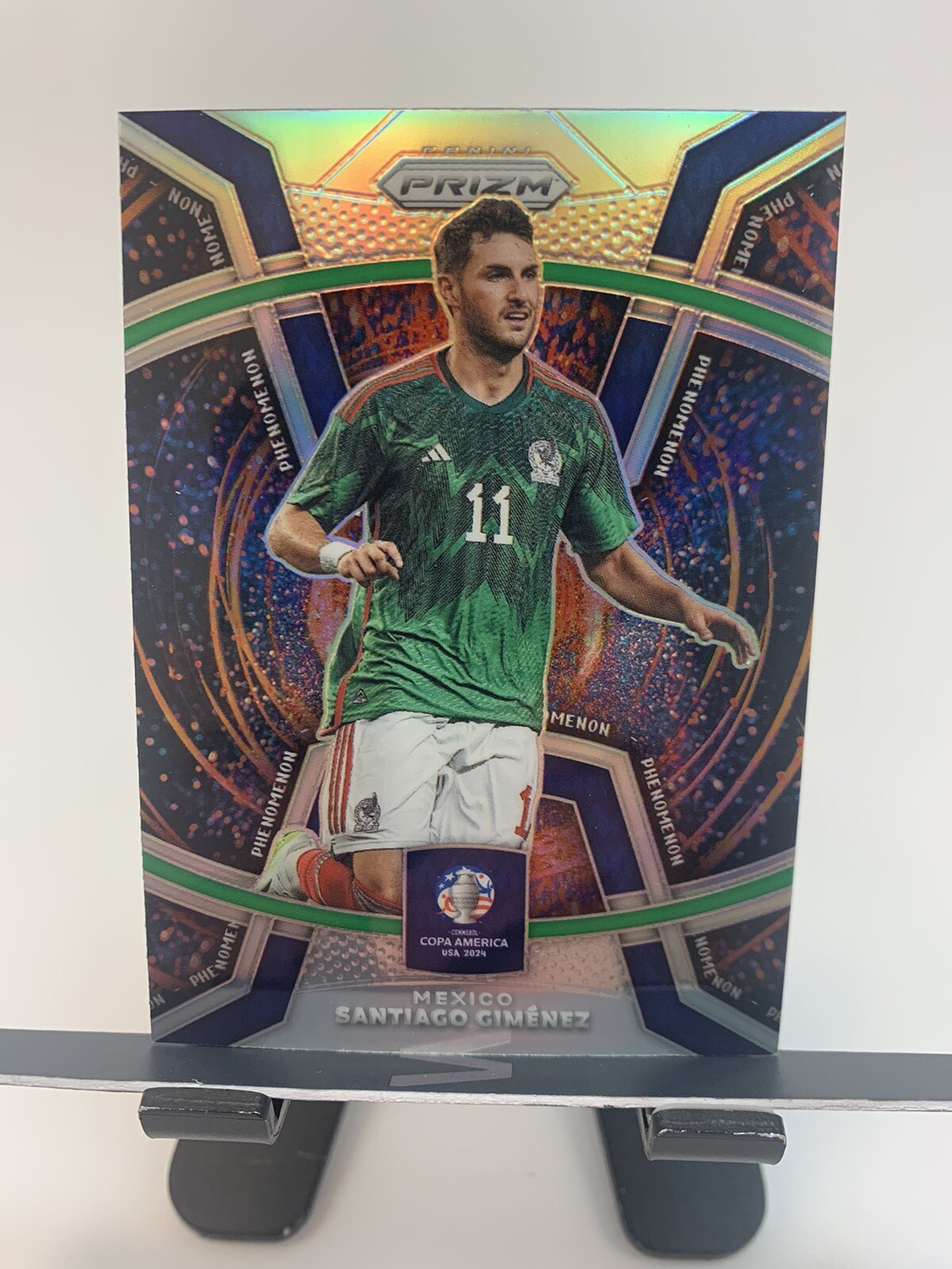 2024 Panini Prizm Copa America SANTIAGO GIMENEZ #27 PHENOMENON MEXICO SILVER
