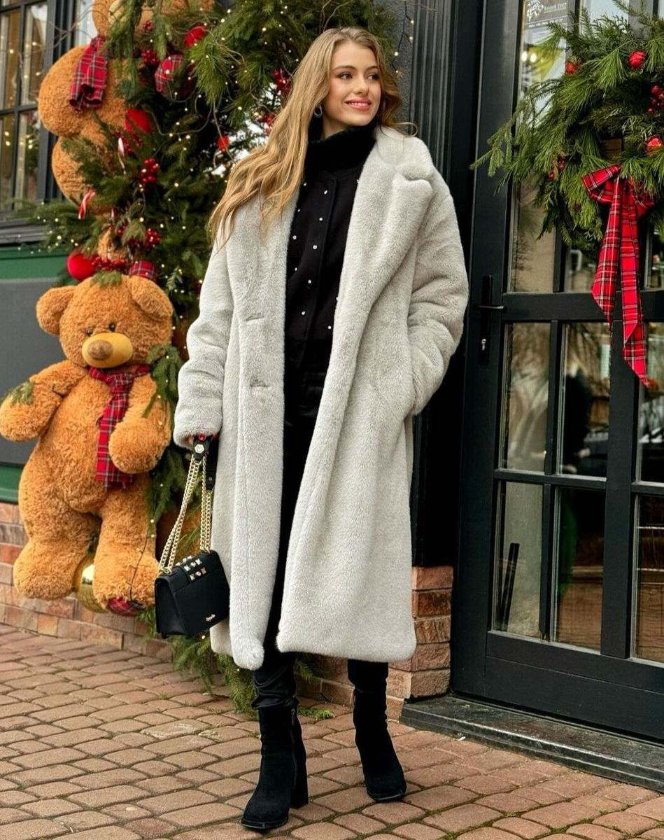 Herlipto  Faux Fur Coat サイズM ZARA NEW WOMAN SHORT ZW COLLECTION FAUX FUR JACKET TAUPE