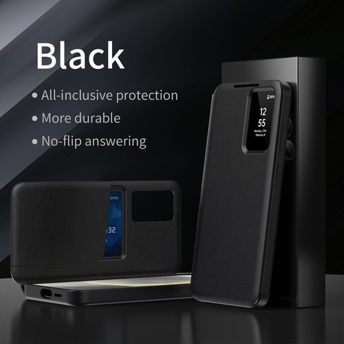 Smart Window Flip Etui do Samsung Galaxy S25 S24 S23 Ultra Etui ochronne na telefon komórkowy - Zdjęcie 3 z 55