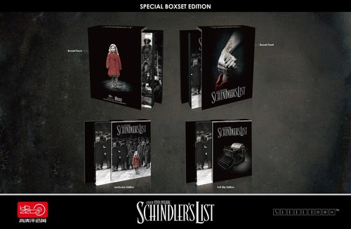 Juego de caja Schindler's List 4K UHD Steelbook HDzeta etiqueta plateada con un clic - Imagen 1 de 3