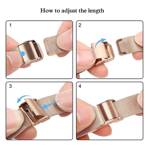 For Apple Watch Slim Band Series 9 8 7 6 Ultra SE Milanese Stainless Steel Strap - Photo 10 sur 19