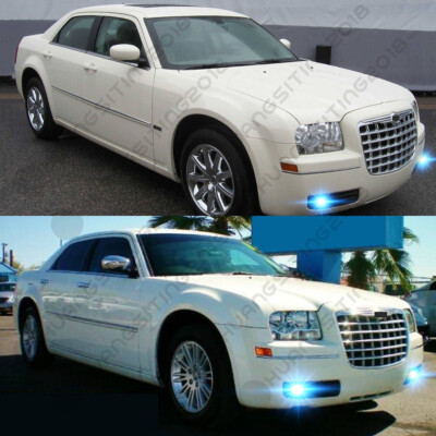 For Chrysler 300 300C 2005-2009 - 2PC 8000K Ice Blue LED Fog Light Bulbs Kit