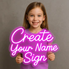 LED Custom Neon Sign – Personalized Wall Light for Kids Room, Cafe, Bar, Garage