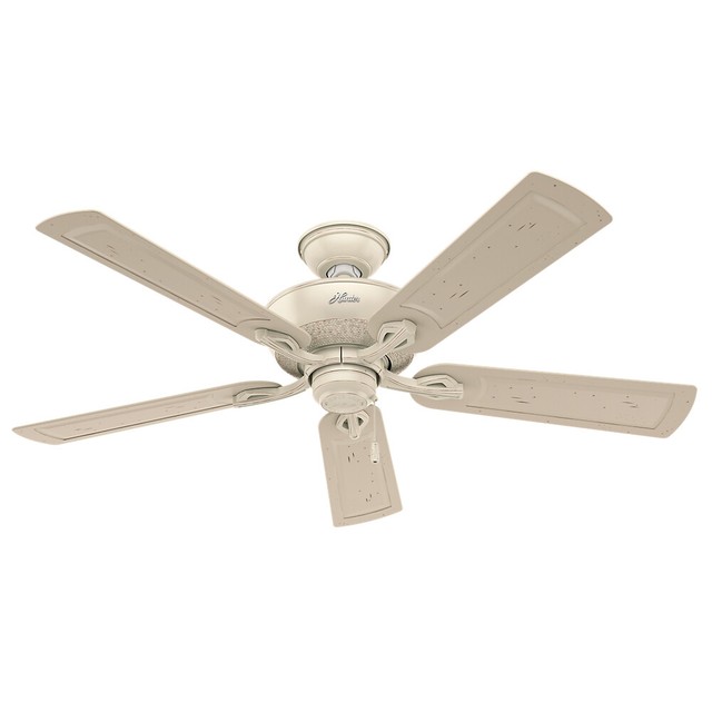 Hunter 52 Caicos Indoor Outdoor Wet Rated Ceilling Fan Cottage