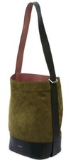 New  Rag & Bone Walker Sling Bucket Bag Olive Night Suede & Leather Convertible