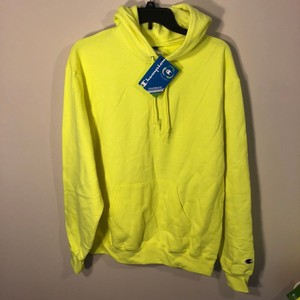 bright yellow champion sweatshirt