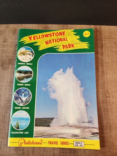 1970s Pictorial Guide Yellowstone Park Plastichrome Travel Series Book Vol. 331 - Bild 1 von 9