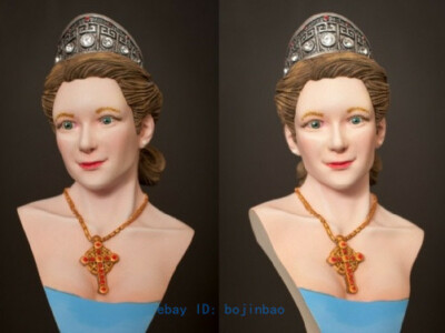 1/10 Scale 75mm Unpainted Model Kits Bust Queen Woman Sculpture Garage Kit New