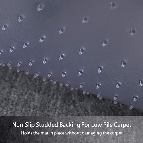 Office Chair Mat for Low Pile Carpets, 46" X 60", Clear, Rectangle - Picture 4 of 9