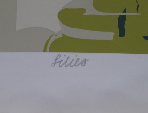 "Lilien", Serigrafie von Naomi Lewis - Bild 3 von 5