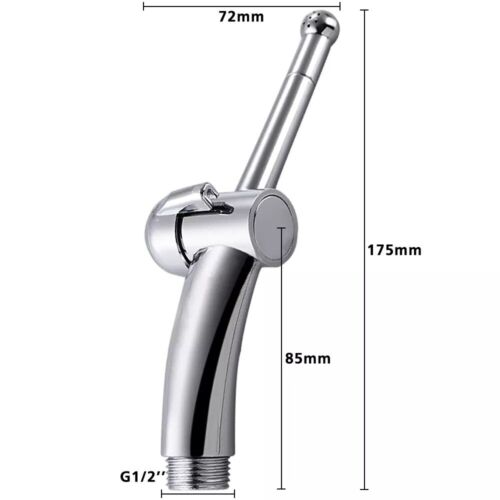Clean Hand Held Bidet Sprayer Toilet Shattaf Stainless Steel Hygienic Wash SPA - Picture 4 of 12