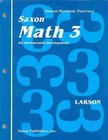 Saxon Math 3 1st Edition Student Workbook & Materials by Nancy Larson (Paperback / softback, 1999)
