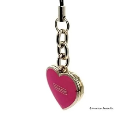 アクセサリー COACH Pink double heart keychain charm アクセサリー COACH Pink double heart keychain charm COACH