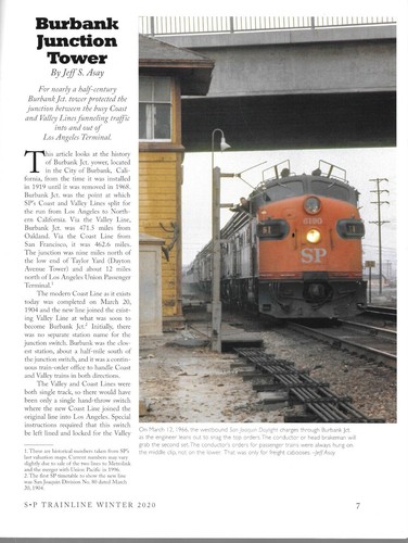 SP Trainline Winter 2020 Burbank Tower Hayden Arizona Houma Branch Louisiana - Picture 3 of 8