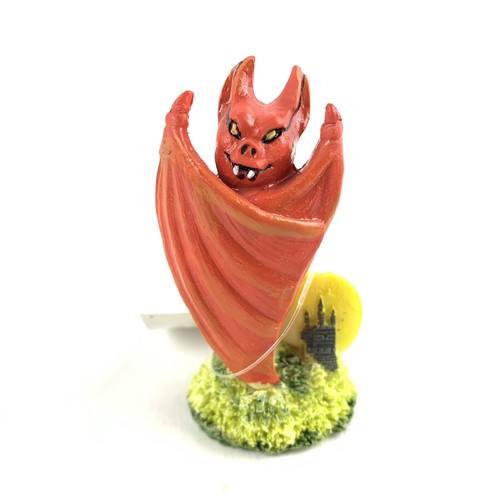 Penn Plax Halloween pipistrello vampiro acquario ciotola ornamento decorazione piccolo 2,5 pollici - Foto 1 di 4