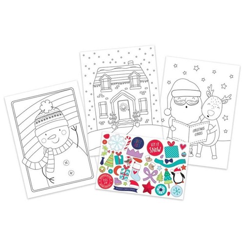 Activity Christmas Colouring & Sticker Book - Picture 2 of 2