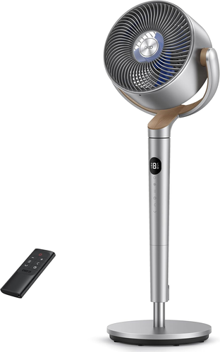 Standing Fan, 120°+120°Omni-Directional Oscillating Fan for Bedroom, 80 Ft Circu