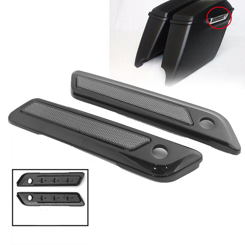 Saddle Bag Hinge Latch Covers Fit For Harley Touring Road Street Glide 2014-2023 - Picture 8 of 13